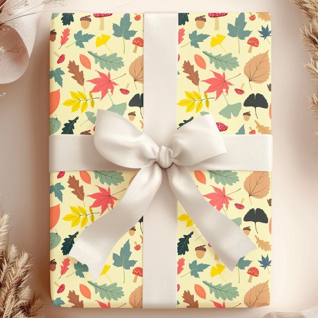 Papel De Presente Fantasia Florestal de Outono (Criador carregado)