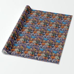 Papel De Presente Fantasias de Halloween para Cavalier King Charles