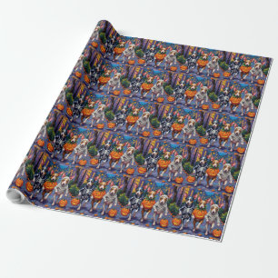 Papel De Presente Fantasias de Halloween para Trick-or-Treat de Rat