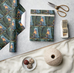 Papel De Presente Fantasma com Cupcake de aniversário