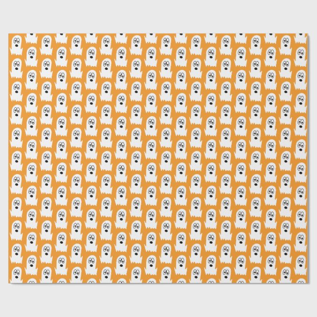 Papel De Presente Fantasma de Halloween (Aberto)