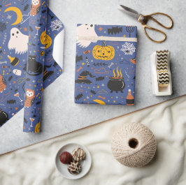 Papel De Presente Fantasma de Halloween