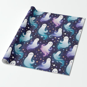 Papel De Presente Fantasmas de Halloween, Pequeno Boo!