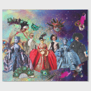 PAPEL DE PRESENTE FANTOCHES E PARTIDO ITALIANOS ANTIGOS DO MASCARADA