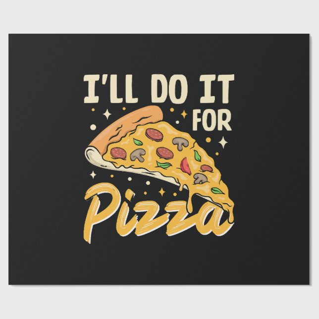 Papel De Presente Farei por Pizza (Aberto)