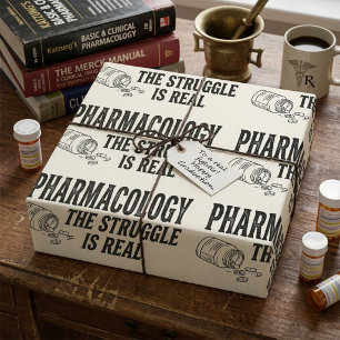 Papel De Presente Farmacologia A Luta É Real Engraçado Farmácia