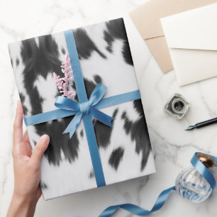 Papel De Presente Farmhouse Russo Western Country Cowboy Impressão