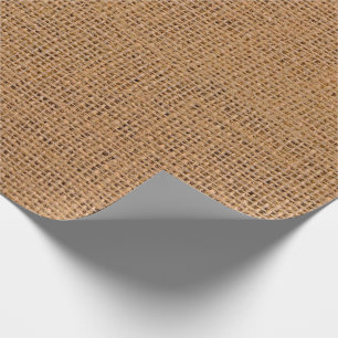 Papel De Presente Farmhouse tan grain sack burlap tecido russa