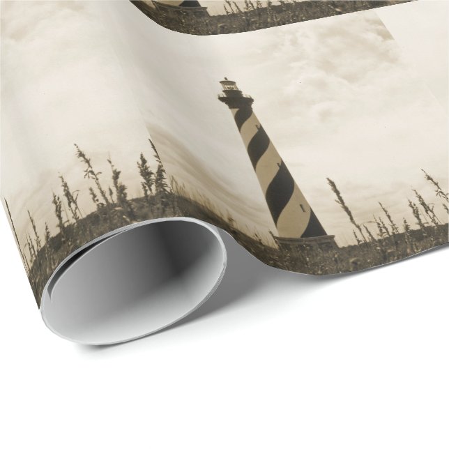 Papel De Presente Farol de Cape Hatteras (Ponta do rolo)