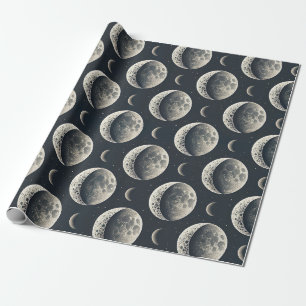 Papel De Presente Fase da Lua Celestial (1)