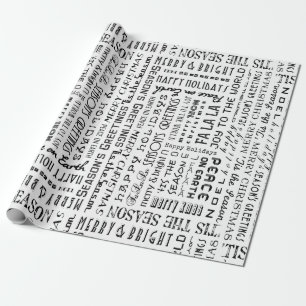 Papel De Presente Fases Feriadas Texto Especialidade Dobra Quebra