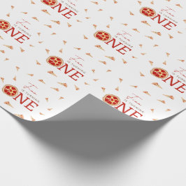 Papel De Presente Fatia de Diversão 1º Aniversário 