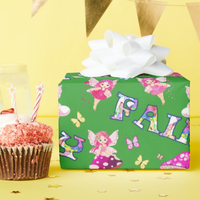 Papel De Presente Fatia de fada de corte (Festa de aniversário)