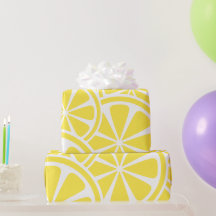 Fatias de Limão Amarelo Grande Padrão Moderno