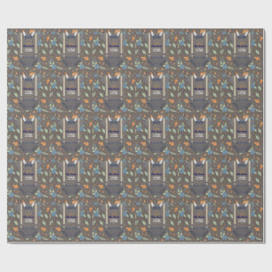 Papel De Presente Fato de chiclete de chá de fraldas outono
