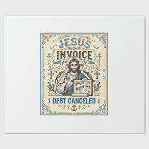 Papel De Presente Fatura de Jesus Dívida Cancelada Fatura de Jesus D