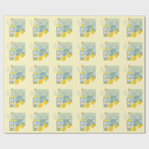 Papel De Presente Fazenda de Limão Retro