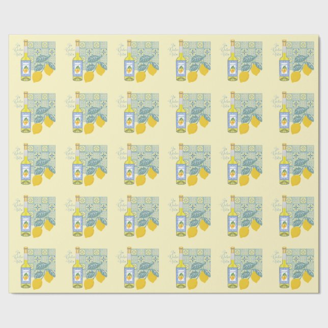 Papel De Presente Fazenda de Limão Retro (Barra)