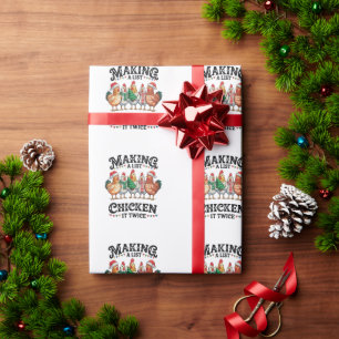 Papel De Presente Fazendo Uma Lista De Natal Duas Vezes No Natal