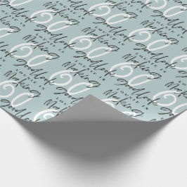 Papel De Presente Fazer 60 parece bom presente de aniversário