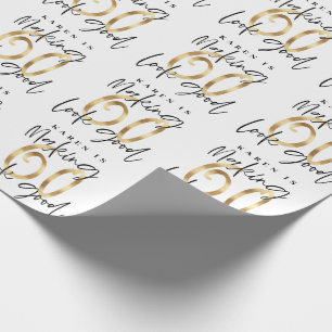 Papel De Presente Fazer 60 - presente de aniversário de ouro bonito