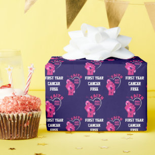Papel De Presente FÉ SOBRE TEMOR Aniversário livre do Cancer