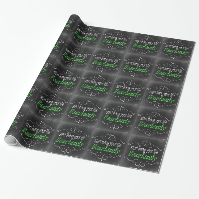 Papel De Presente Fearlessly (Desenrolado)