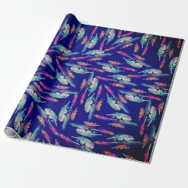 Papel De Presente Feathers boho color