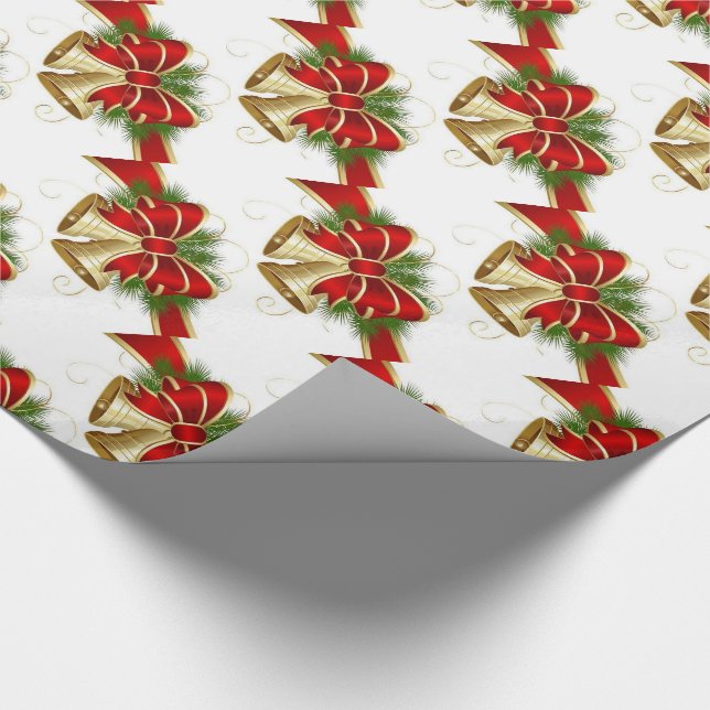 Papel De Presente Fecho/Sinos De Presente De Natal (Ponta)