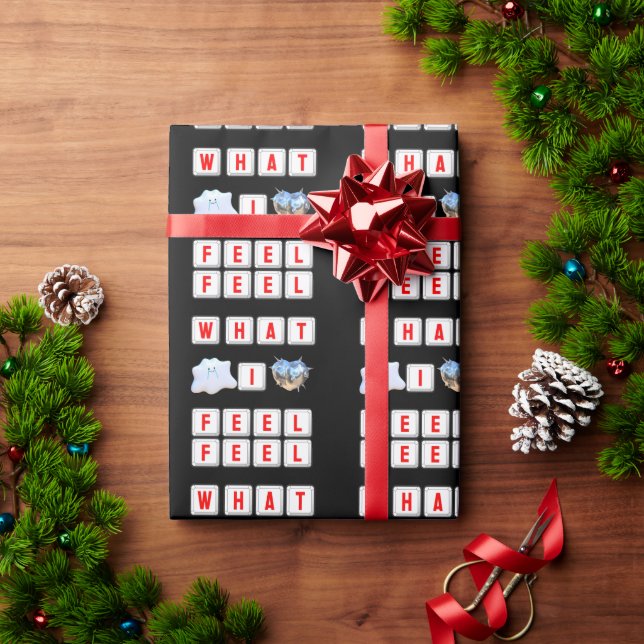 Papel De Presente Feel What I Feel (Presente de Natal)