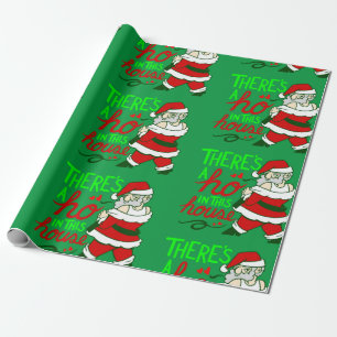 Papel De Presente feio natal santa claus ho