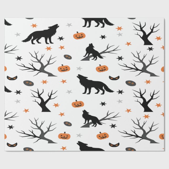 Papel De Presente Feira de Lobo Cachorro e Louco (Aberto)