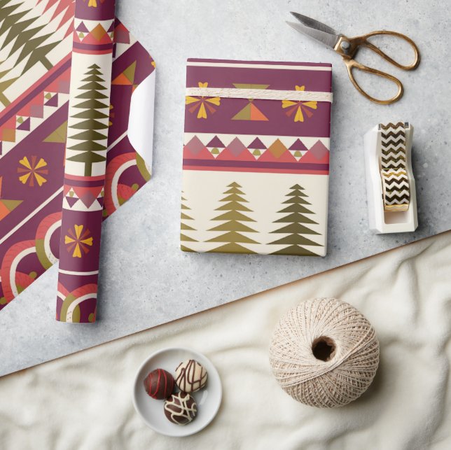 Papel De Presente Feira de Natal 1 (Artesanato)
