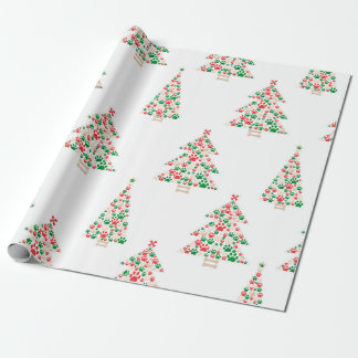 Papel De Presente Feita de pata de árvore de Natal