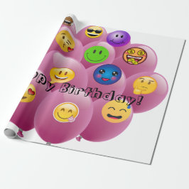 Papel De Presente Feliz aniversario