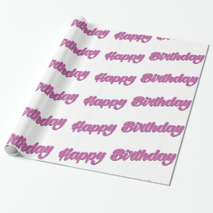 Papel De Presente Feliz Aniversário