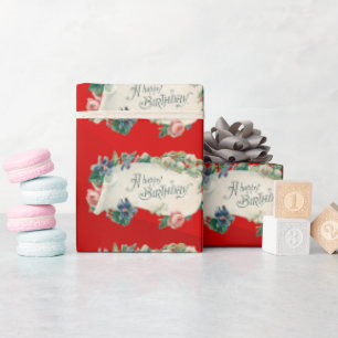 Papel De Presente Feliz aniversário