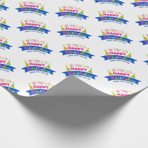 Papel De Presente Feliz aniversário
