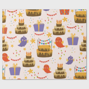 PAPEL DE PRESENTE FELIZ ANIVERSÁRIO