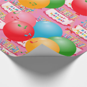 Papel De Presente Feliz aniversário!