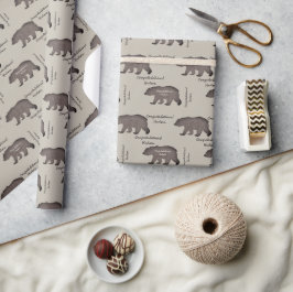 Papel De Presente Feliz Aniversário, Bearc4, O Velho Urso da Sua Vid