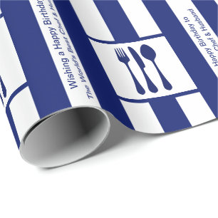 Papel De Presente Feliz aniversario cozinheiro chefe e ao marido do