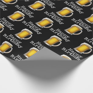 Papel De Presente Feliz Aniversário da Boca Negra