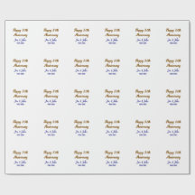 Feliz aniversário de 30 casamento ouro azul real