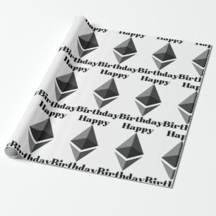 Papel De Presente Feliz Aniversário, Ícone De Ícone De Eterum