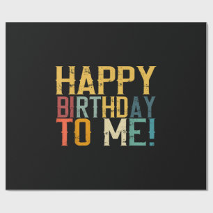 Papel De Presente Feliz aniversário para mim Festa de aniversário