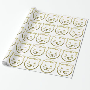 Papel De Presente Feliz Ano da Meia - Cor de fundo personalizada