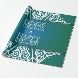 Papel De Presente Feliz ano novo e papel embrulhado abençoado