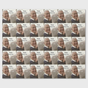 Papel De Presente Feliz aposentadoria adicionar nome foto anos de se
