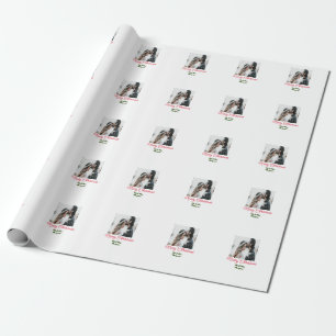 Papel De Presente Feliz casal de Natal - adicione nome feliz holida